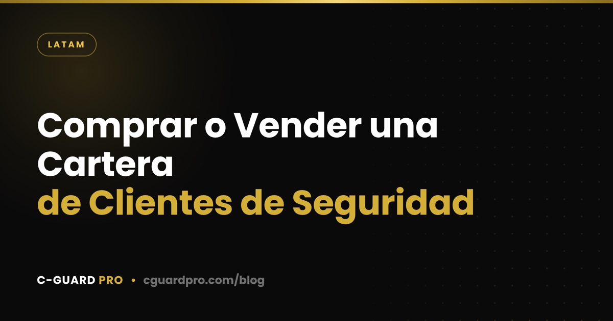 Comprar o Vender una Cartera de Clientes de Seguridad