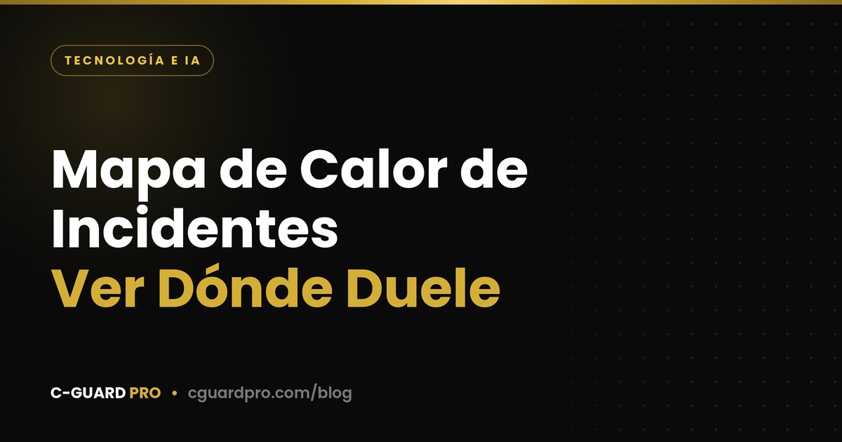 Mapa de Calor de Incidentes: Ver Dónde Duele