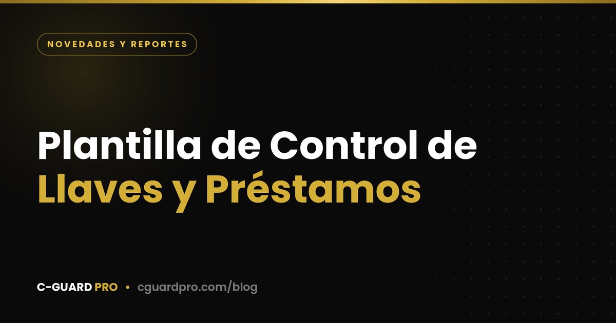Plantilla de Control de Llaves y Préstamos